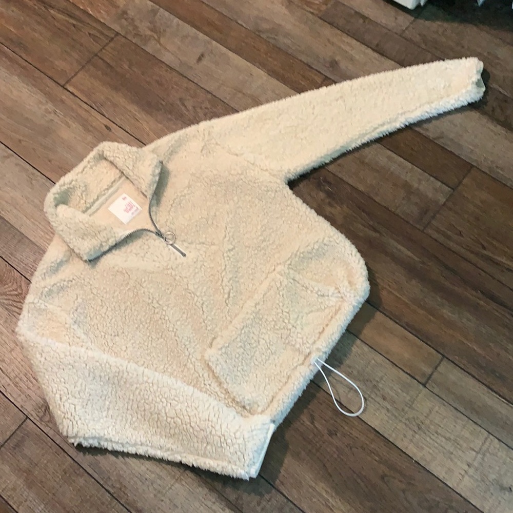 SO jr sz S Sherpa pullover euc